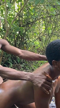 Outdoor Village Girl Loves to Get Dominated by Two BBC's