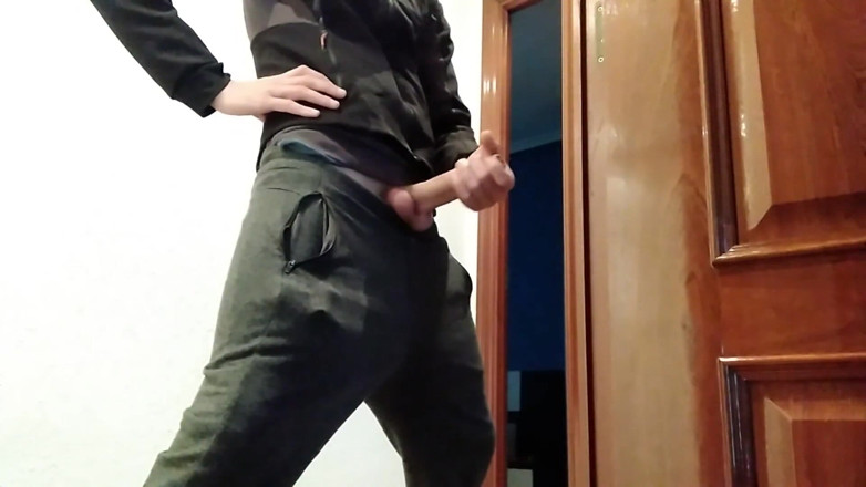 Elvissc: Honění od sexy amatérského chlapa s velkým ptákem, střílí na...