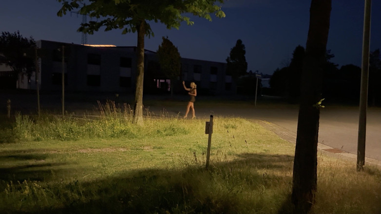 Miley Weasel: Dirty Nylon Slut Gets Fucked on the Street