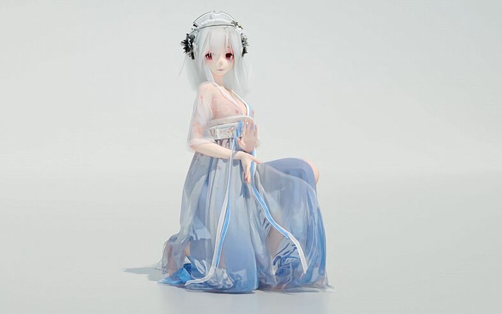 MikuMotion: [mmd] Slabý zvuk - průhledný a erotický antický hanfu částic speciální efekty...