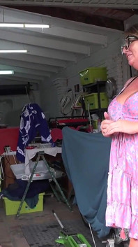 AuntJudysXXX - Busty Amateur Cougar Jojo Seduces the Mechanic