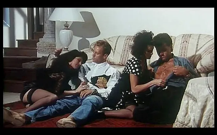 Rocco Siffredi 35mm: Hot foursome fuck with Rocco Siffredi