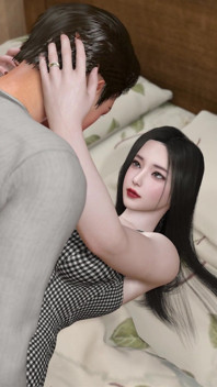 3d tetona novia japonesa engañando con bbc