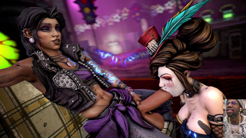 L6RD7BLU3 FUTA: büyük memeli transseksüel büyük zenci yarağını yalayan iki sürtük, mad...