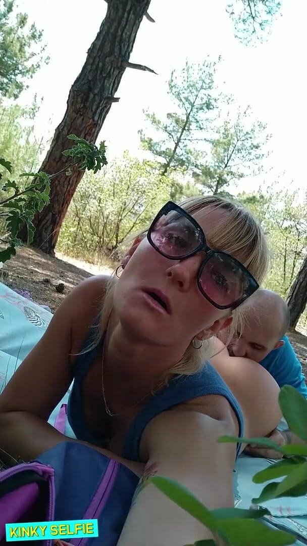 Sasha Bikeyeva: Kinky selfie - she shot a video on the phone as...