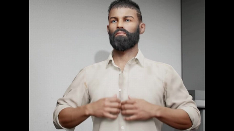 Denis animation: ヒジャブを着用したムスリムの少女へのインタビュー