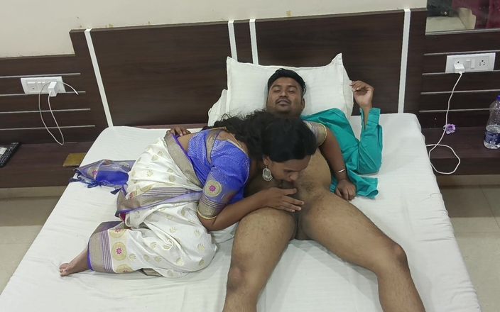 Horny Indian Couple: Pasangan India di malam tahun baru merayakan ulang tahun