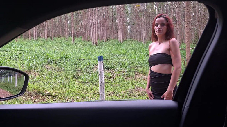 FannySquirting: Flash Cock to a Girl in the Car!