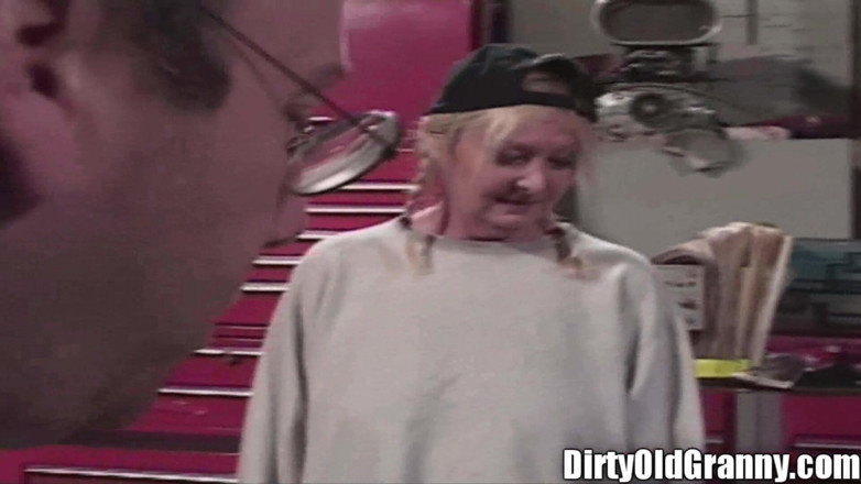 Dirty Old Granny: Granny Pigtails Fat Face Fucks Absolute Loser Dick up Her...
