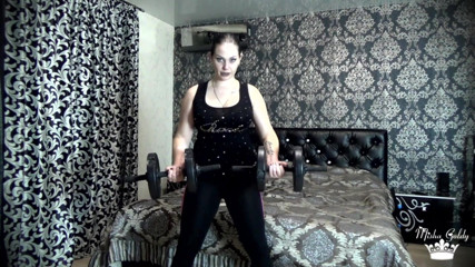 Goddess Misha Goldy: Beating my last weight lifting challenge! More than 50 times per...