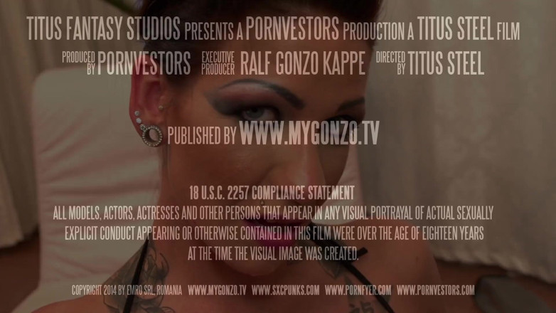 MyGonzoTV: myGonzo.tv - Tattooed German babe Jordan Night shows boobs and fucks...