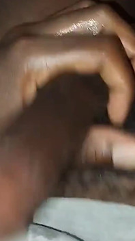Hairy Kenyan Twink Vigorously Stroking His Hard Dick. Part 2