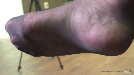 Mistress Legs: Just nylon toes and soles closeups