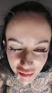 Huge cum facial