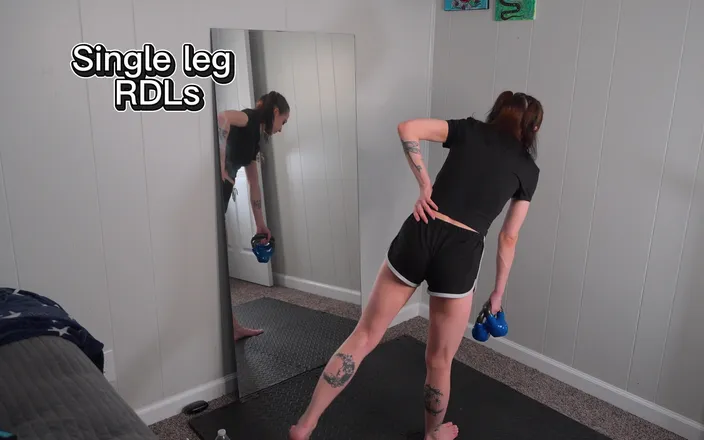 Stayin_Negative: Teen Works Out in Short Shorts