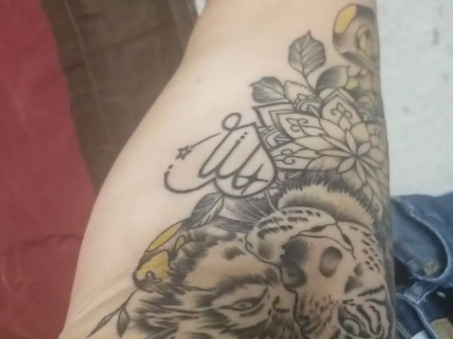 New Tattoo All Healed up and Looking Good (Little Sweet Feet)