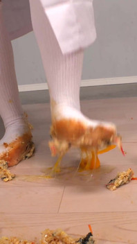 School Lunch Mess - Misaki Okina’s Playful Food Crush