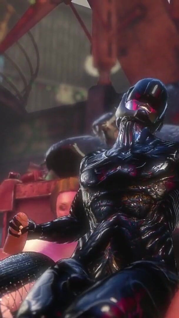 Cyberpunk Shemale and Old 80 Yo Old Woman with Big Boobs (Denisporco futanari passion)