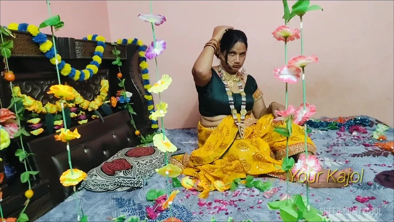 Lustykajolbhabhi: Kajol Bhabhiの結婚式の夜