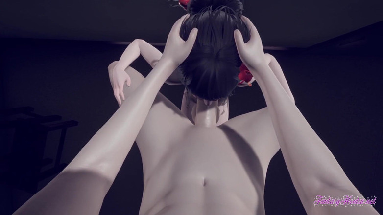 Yaoitube: Yaoi Femboy Mio - sudut pandangan pertama menghisap mulutnya dan menghisap...