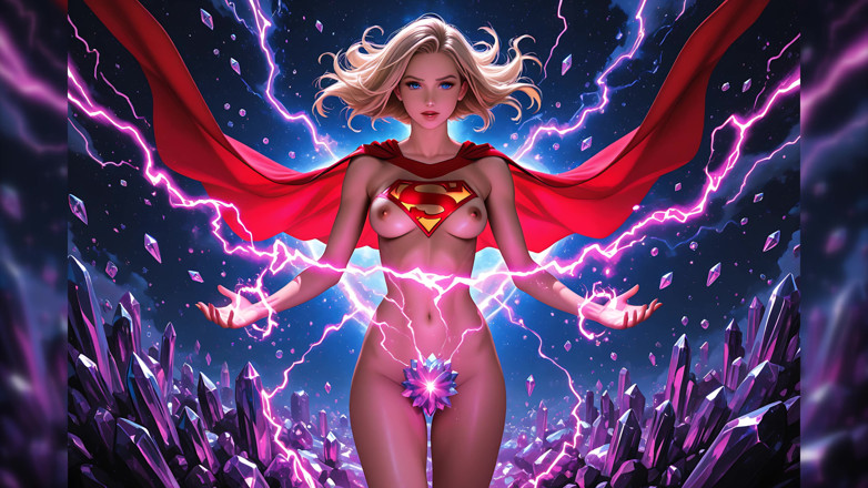 LustRender: Supereroină goală Crystal Orbit pulse: Prezentare de diapozitive cu rezoluție înaltă...