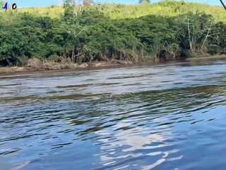 Marcio baiano: Doble corrida junto al río con mujeres tomando semen