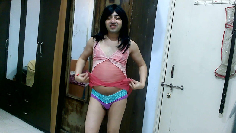 Cute & Nude Crossdresser: Sensual maricas crossdresser femboy Sweet Lollipop em lingerie desenhista e...