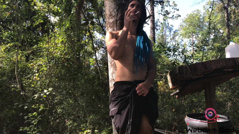 Arthur Eden aka Webcam God: A smoke and jerk w Stepmother nature