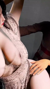 3D Big Boobs Horny Asian MILF Naked Her Huge Tits Got Fucked by Old Dick