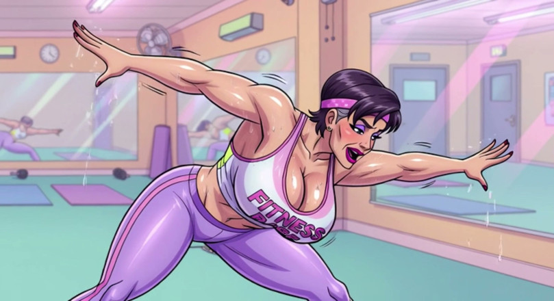 AI Porn: Sweaty Stretching Animations