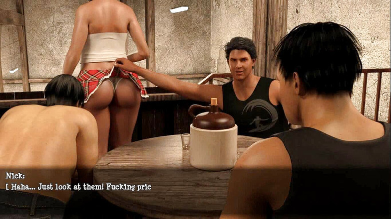 Dirty GamesXxX: Лілія з долини: купа збуджених сільських хлопців у таверні