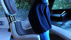 Viz Ardour: Projek ghairah dengan tetek besar Cyberpunk Alien melancap dalam kokpit...