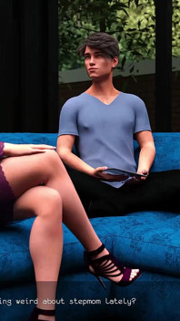 Blonde 3D-milf houdt van pijpen van stiefzoon - mijn sperma meten 5 geanimeerde pornogameplay