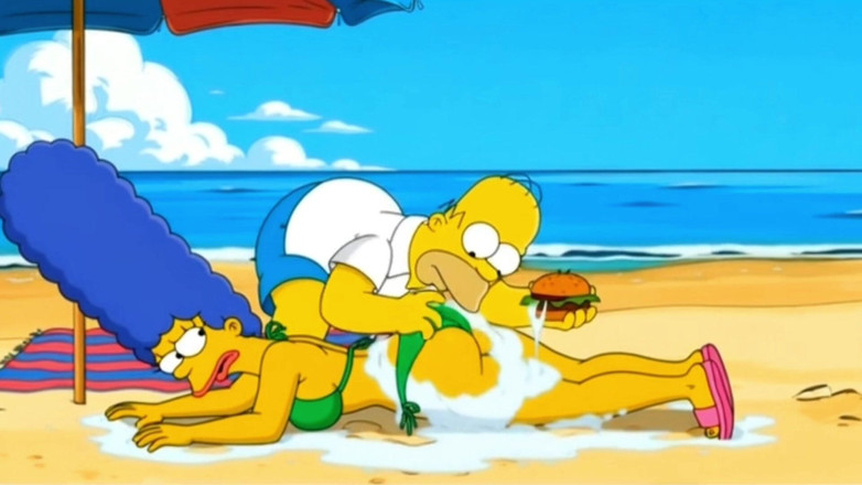 Octopussy Lovers Club: Strandschlampe 2: Muschi Voller Sperma. Cartoon Simpsons Parodie.