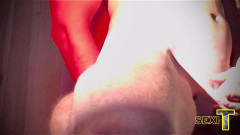 Fem Bi: Vibrador masturbing, duas gozadas! Femboy come porra