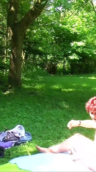 German couple is invited to a threesome by a stranger in the forest
