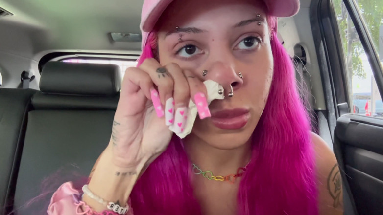 Nali Marie: Blowing My Nose in the Car POV Digging for Gold...