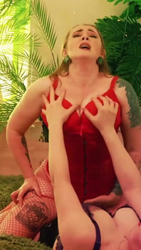 Big Ass MILF Fucked by Big Strap-on Stretching Her Hairy Pussy! Arya Grander and Kisica