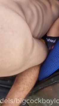 I Shamelessly Fucked a Sissy in Her Super Hot Holes Without a Condom in Public
