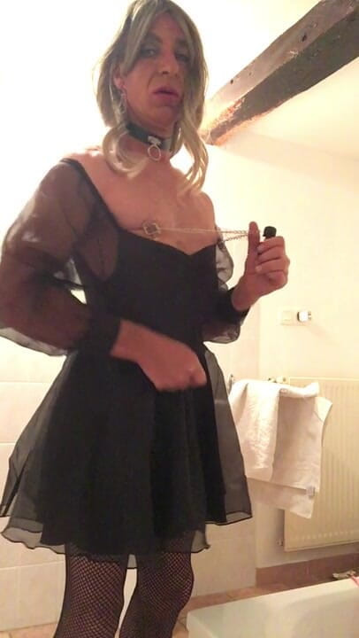 Traceytv: Traceytv 插入夹住笼子缎面娘娘腔的靴子 2