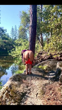 Pulling Down My Bikini and Showing off My Ass!