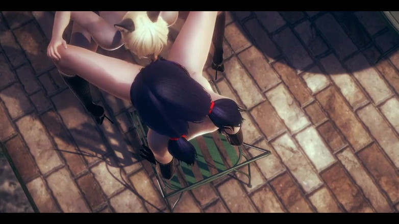 HentaiTubes: Ladybug Hentai 3D - 공원에서 Cat Noir의 벽에 따먹히는 Cunnilingus - 일본 아시아 만화 애니메이션 게임 포르노