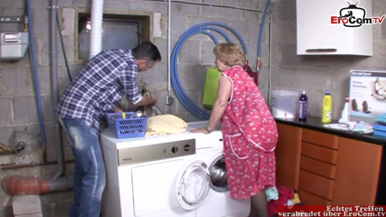 EroCom: Old German housewife with saggy tits gets fucked by neighbour...