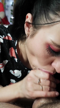 [4k Remastered] Pigtails & Pajamas Blowjob & Swallow