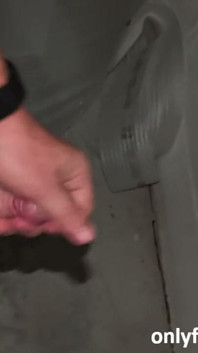 Jacking off in My Work Garage