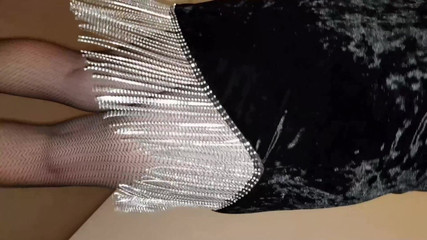 Dani Leg: Dani Cums Big v sexy černé síťce