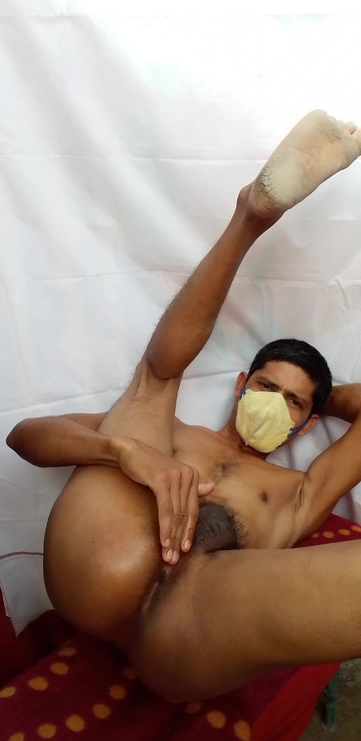 Che: Arsch, großes schwarzes smoll-loch fingert indischen mann