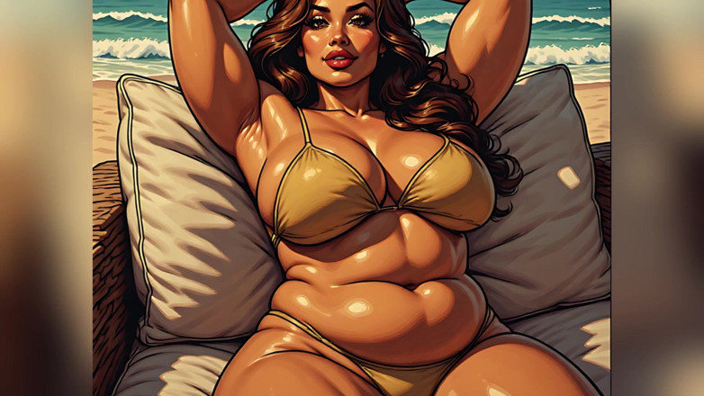 AI Porn: Splendide ragazze da spiaggia ai art