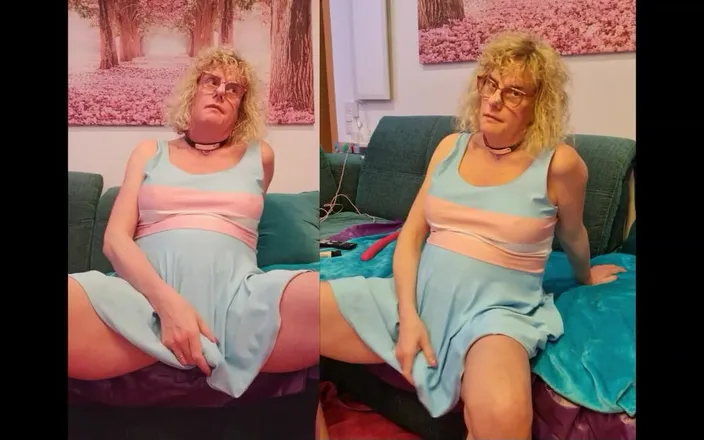 TSLillySophie: Tgirl Anna Showing Her Hard Girlsdick and Her Big Tit...fuck...
