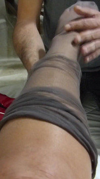 My Submissive Puts My Nylon Stockings Back on Me